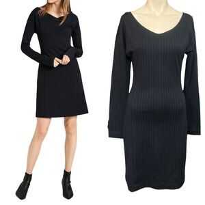 Theory Dress S Navy Pinstripe Bodycon Size Small